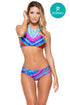Luli Fama Star Girl Glam High Neck Engineered Reversible Top